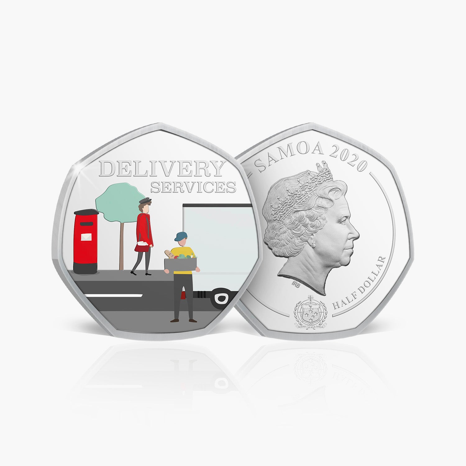 Delivery Services Silver Plated Coin