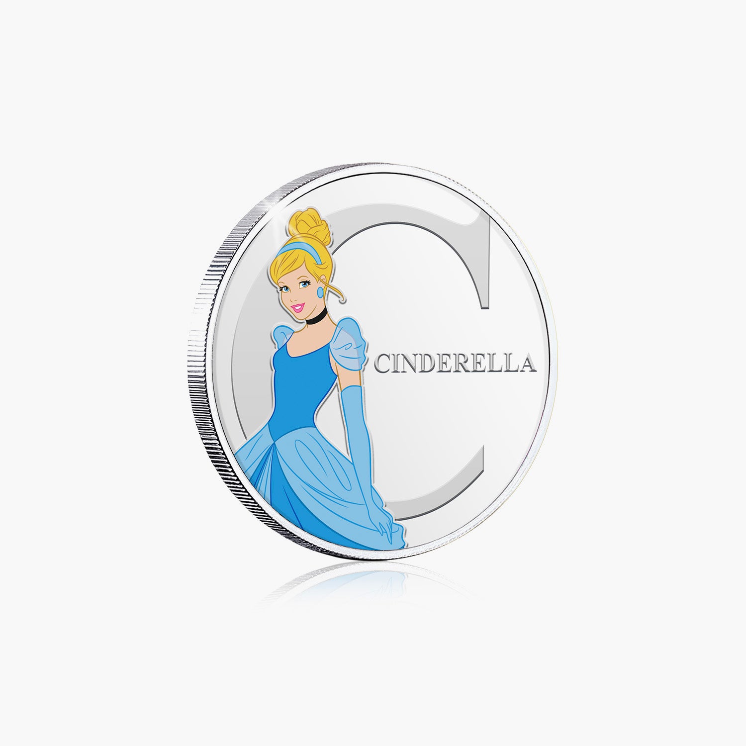 C is for Cinderella Silver-Plated Full Colour Commemorative