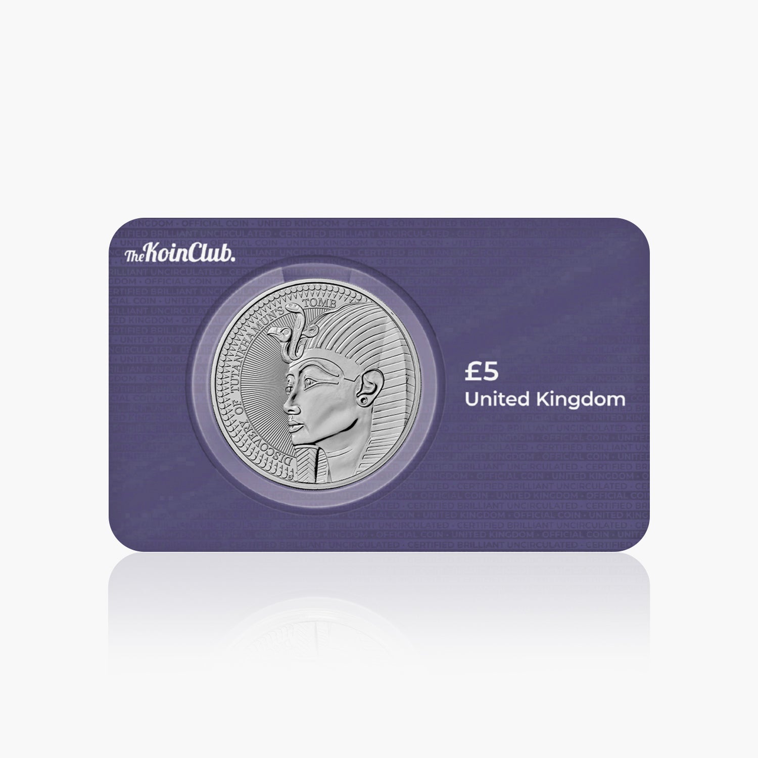 The 100th Anniversary of the  Discovery of Tutankhamuns Tomb 2022 Â£5 Brilliant Uncirculated Coin