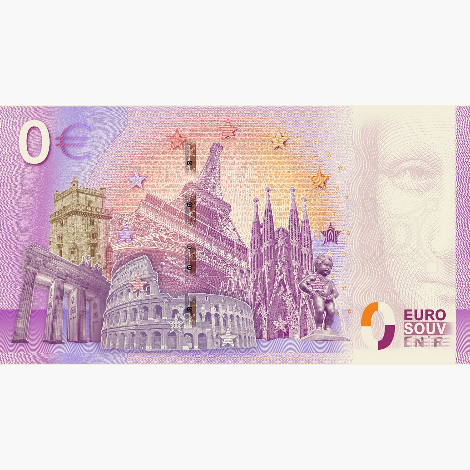 0 Euro Souvenir Note - Venice Rialto Bridge