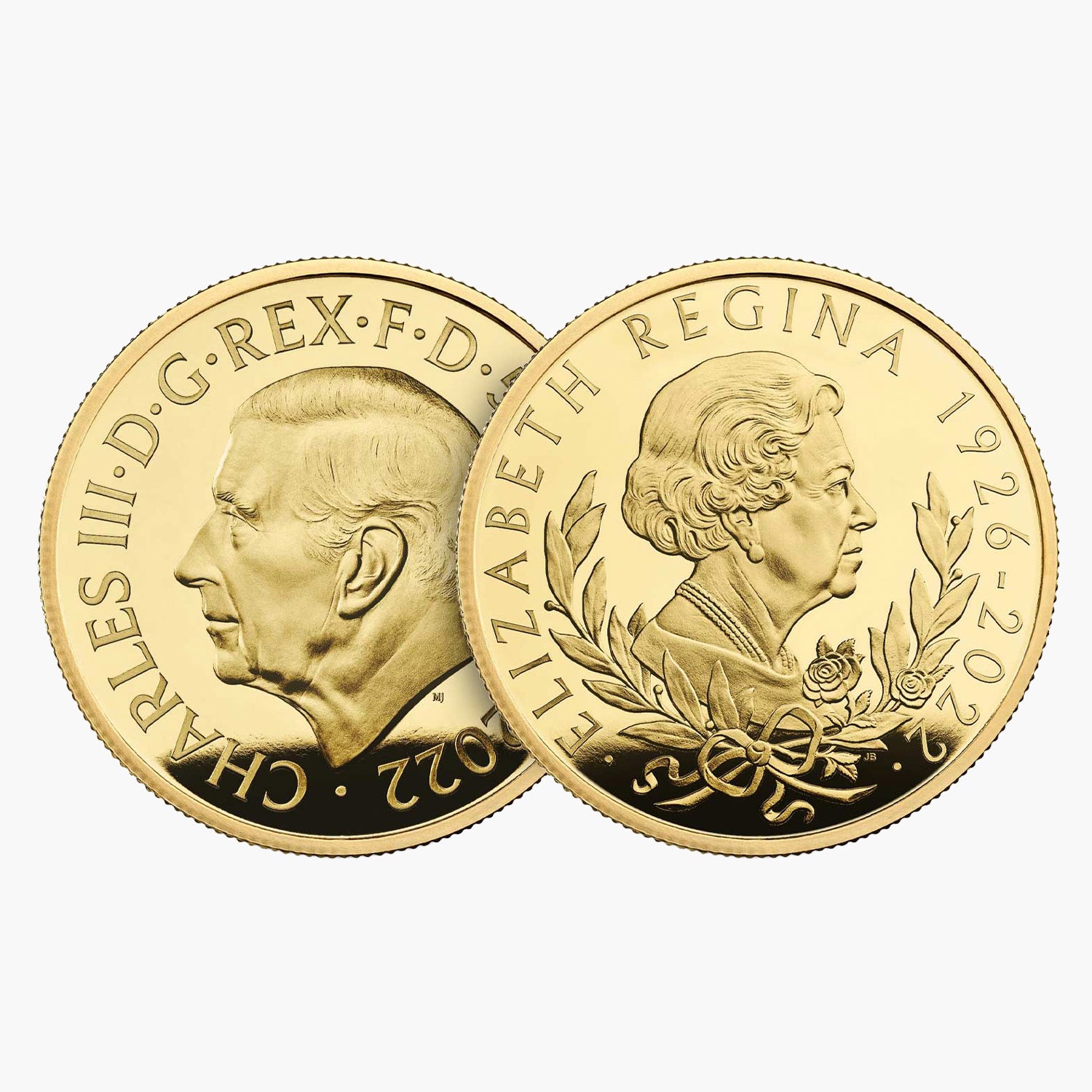 Her Majesty Queen Elizabeth II 2022 UK 1/4oz Gold Proof Coin - King Charles III first portrait