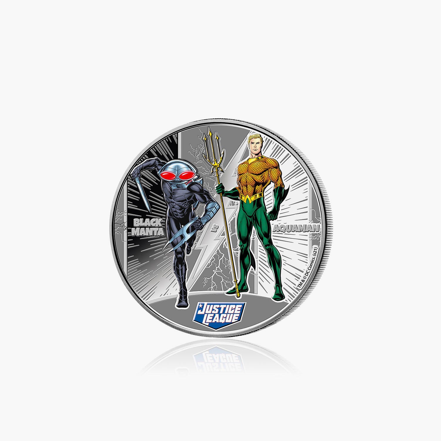 Justice League - Aquaman vs Black Manta 1/2oz Silver Coin