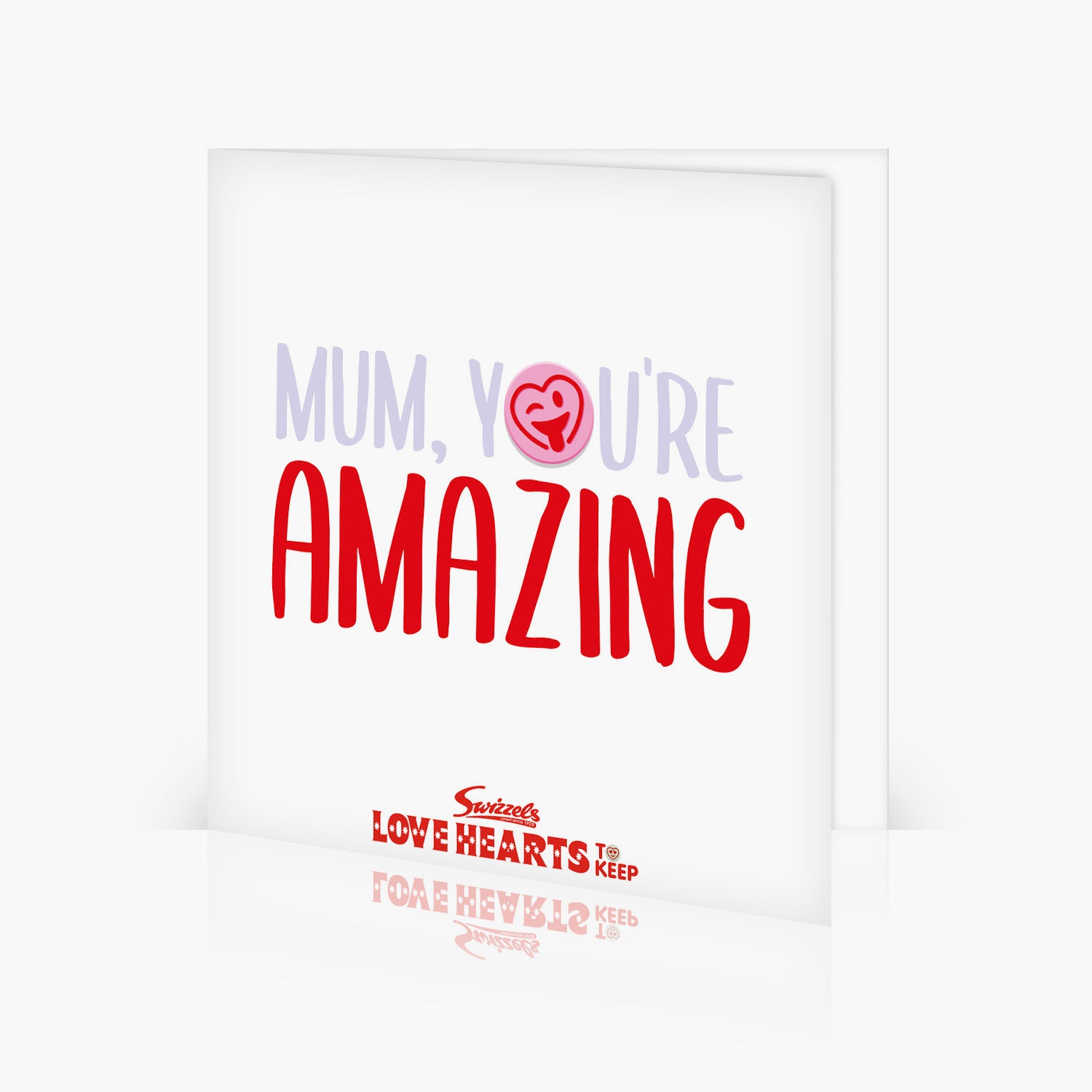 Mum, You're Amazing Love Heart Card