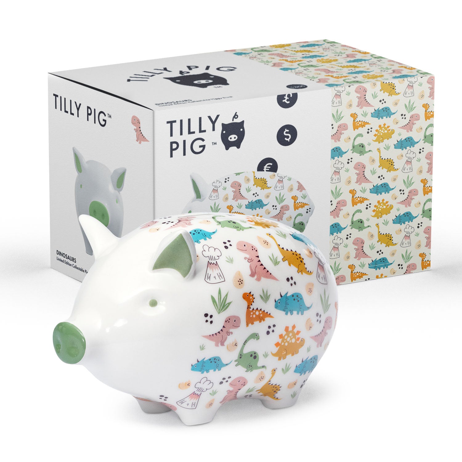 Tilly Pig - Dinosaurs Piggy Bank