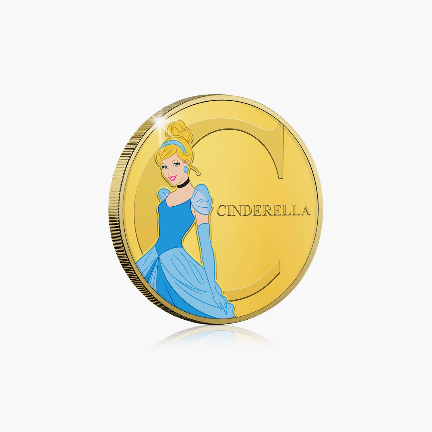 C is for Cinderella Gold-Plated Full Colour Comm