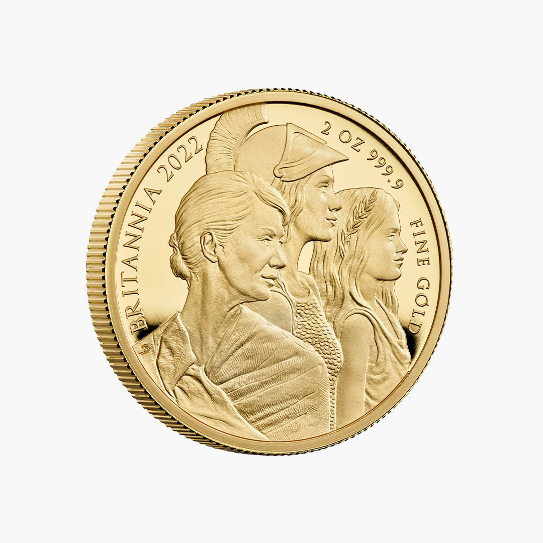 The Britannia 2022 UK 2oz Gold Proof Unique Coin
