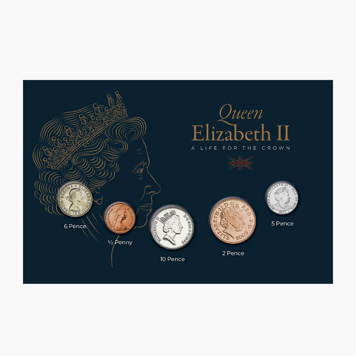 女王エリザベス 2 世コイン コレクション: 王冠のための人生