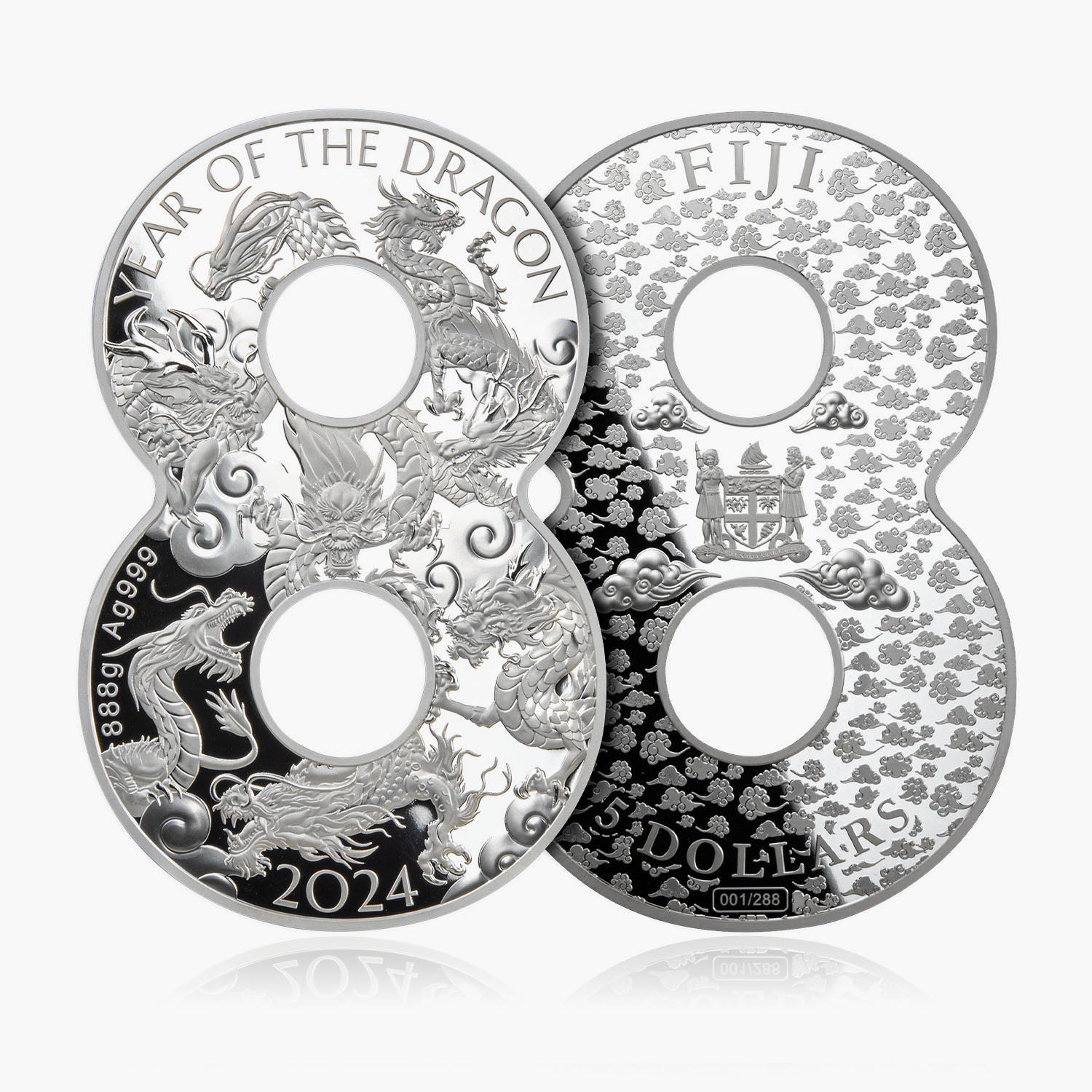 Year of the Dragon Lucky Eight Silver Coin