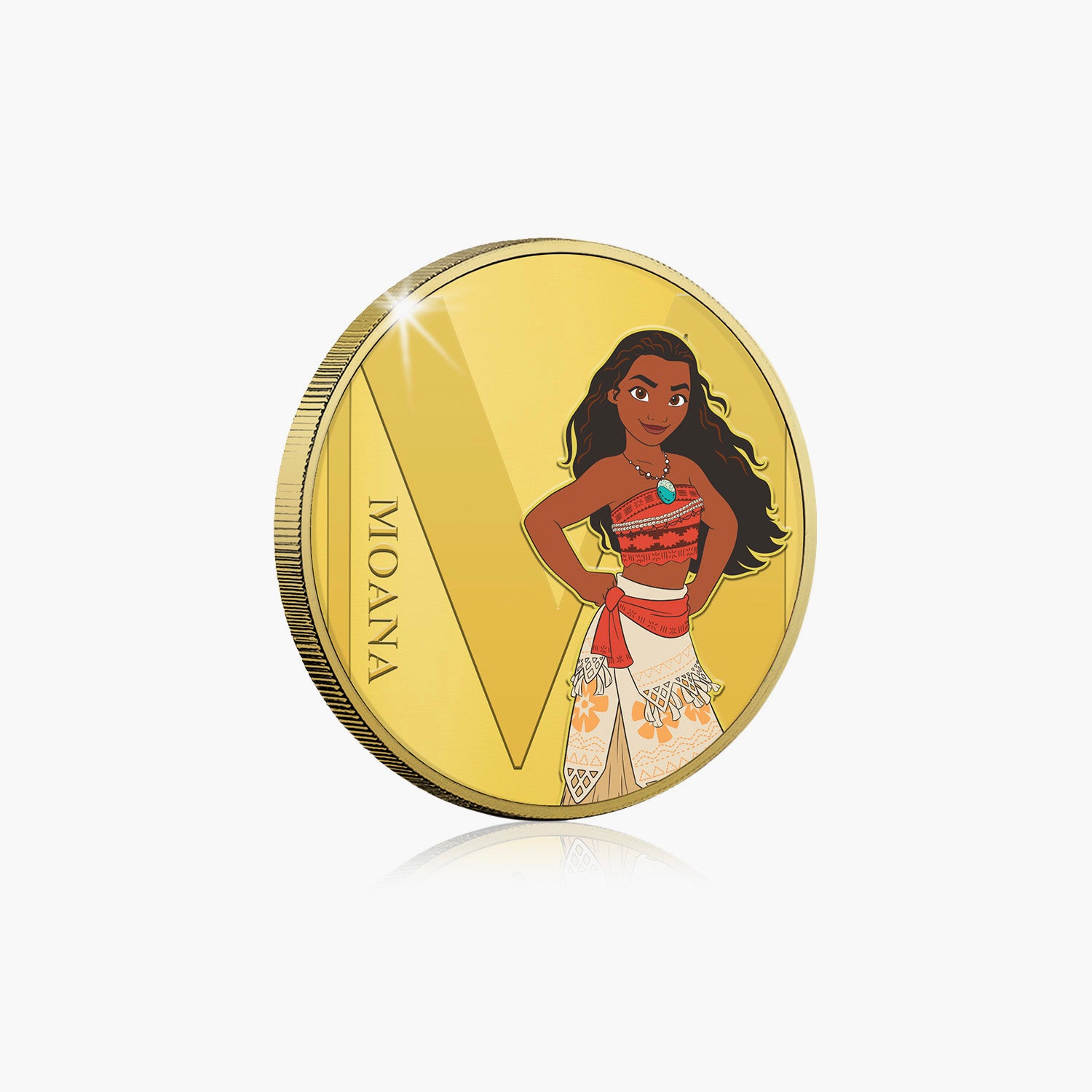 M Is For Moana Gold-Plated Full Colour Commemorative