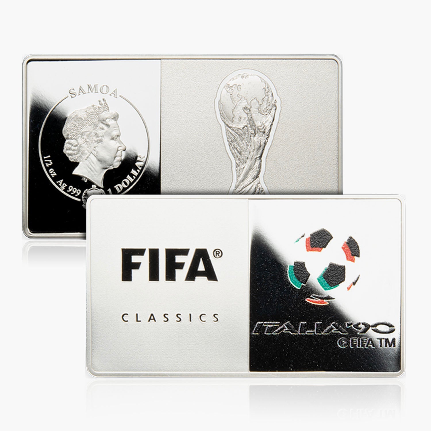 Italy 1990 Silver Fifa World Cup Coin Bar