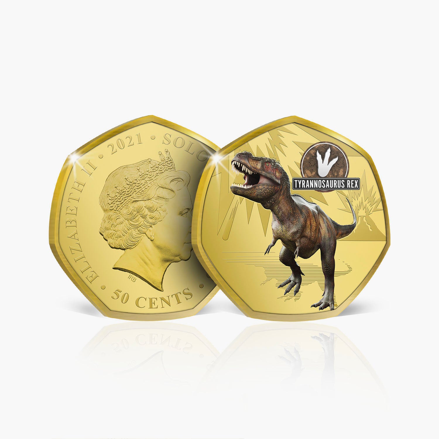 Tyrannosaurus Rex Gold Plated Coin