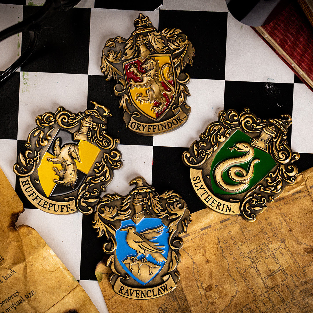 L'ensemble officiel de pièces de monnaie Harry Potter Hogwarts House Crest