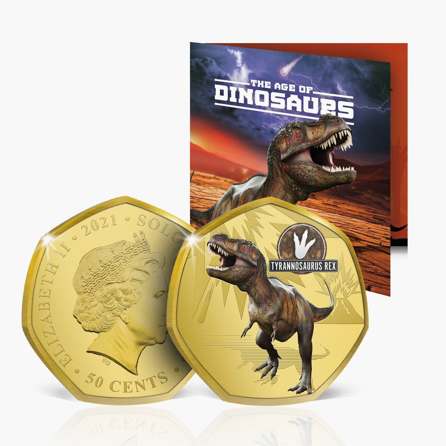 ティラノサウルス レックス 金メッキ コイン