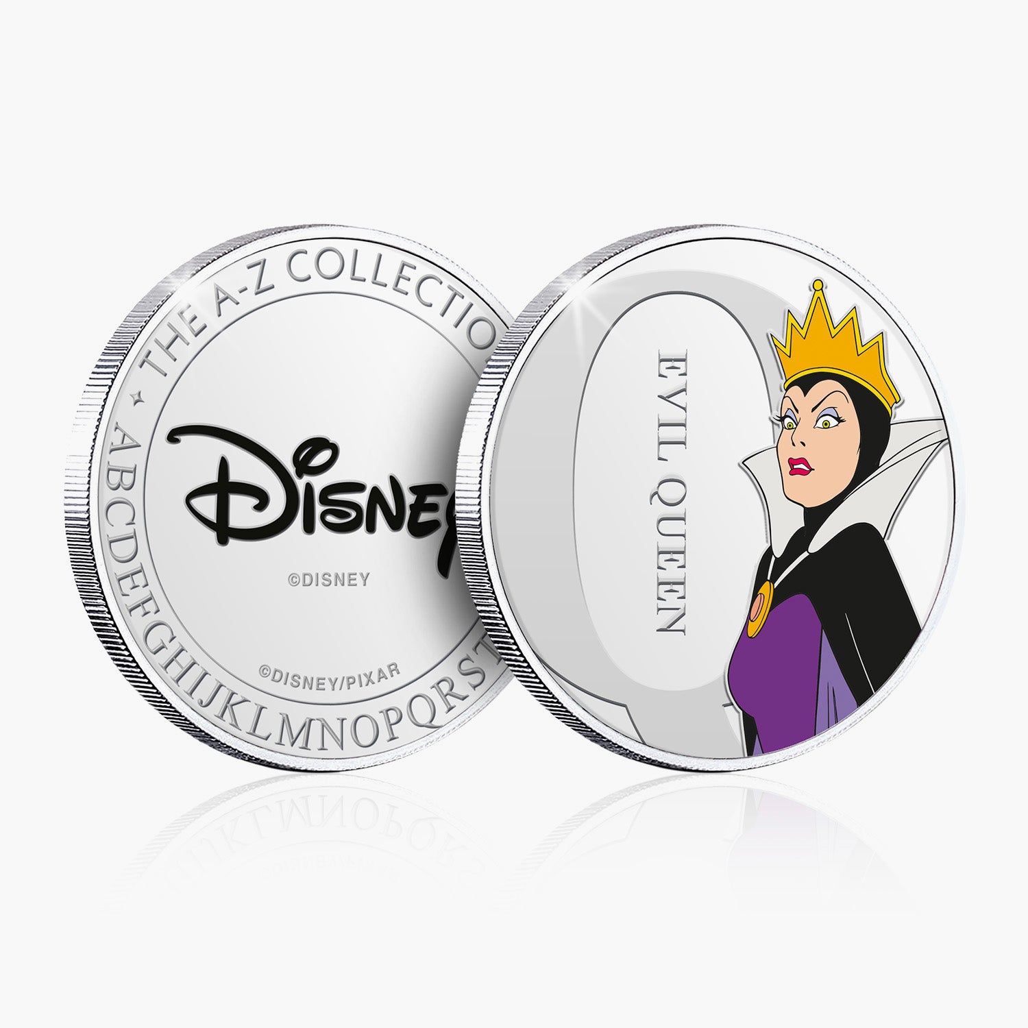 Q is for Evil Queen Silver-Plated Full Colour Commemorative