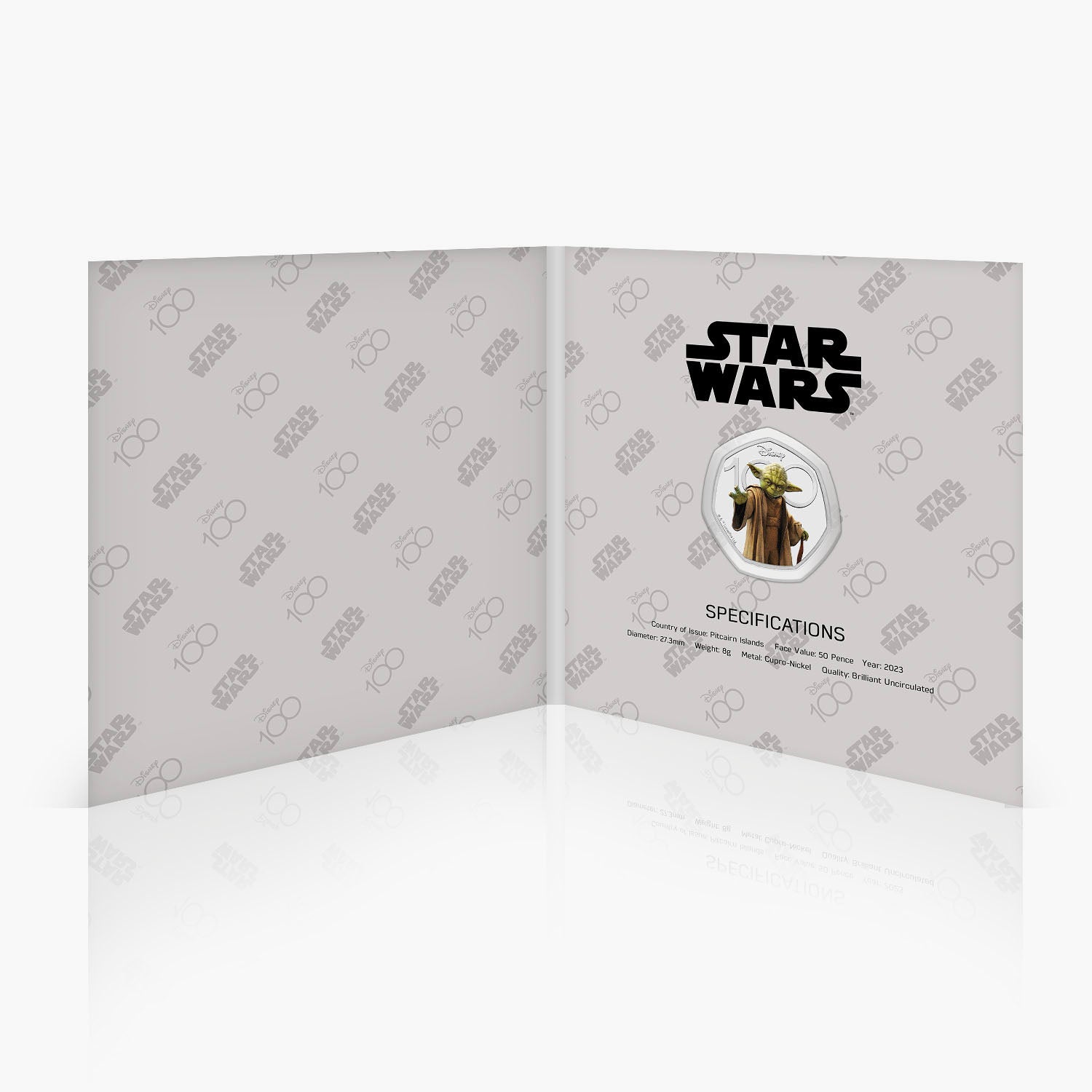 Star Wars Yoda 2023 50p BU Colour Coin